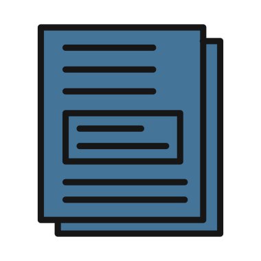 Yazışma çizgisi izole vektör simgesi kolayca değiştirilebilir ve düzenlenebilir