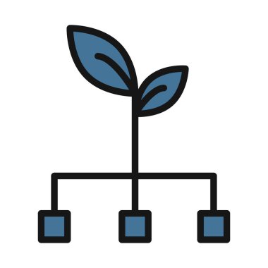 Ekoloji sistemi, Eko Kullanıcılar satırı izole vektör simgesi kolayca değiştirilebilir ve düzenlenebilir