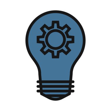 Ampul, ampul hattı izole vektör simgesi kolayca değiştirilebilir ve düzenlenebilir