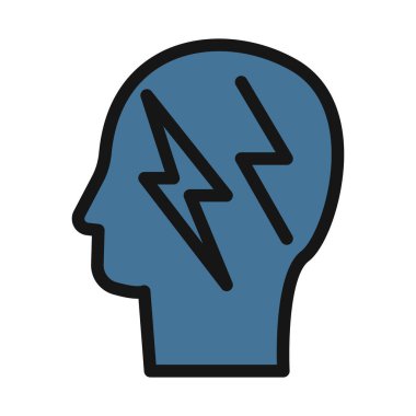 Zihin yükseltme, yaratıcı zihin çizgisi izole vektör simgesi kolayca değiştirilebilir ve düzenlenebilir