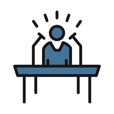 Zihin yükseltme, yaratıcı zihin çizgisi izole vektör simgesi kolayca değiştirilebilir ve düzenlenebilir