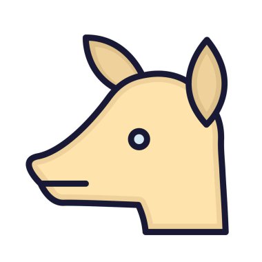 Keçi Çocuk Kolayca değiştirilebilir ya da düzenlenebilir Vektör simgesi