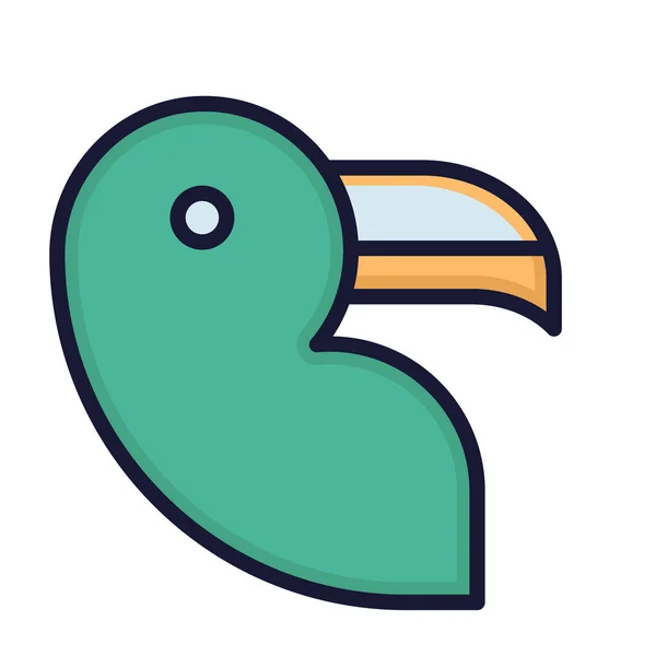 Icono Vector Aislado Pato Que Puede Modificar Editar Fácilmente — Vector de stock