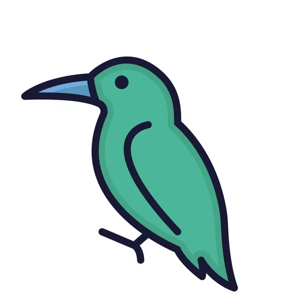 Icono Vector Aislado Colibrí Que Puede Modificar Editar Fácilmente — Archivo Imágenes Vectoriales