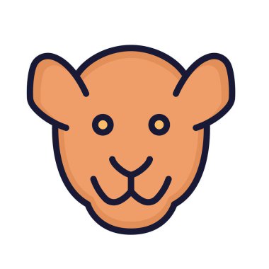 Kolayca değiştirilebilen ya da düzenlenebilen Aslan İzole Vektör simgesi