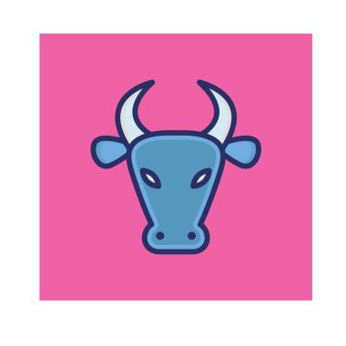 Kolayca değiştirilebilen veya düzenlenebilen Öküz İzole Vektör simgesi