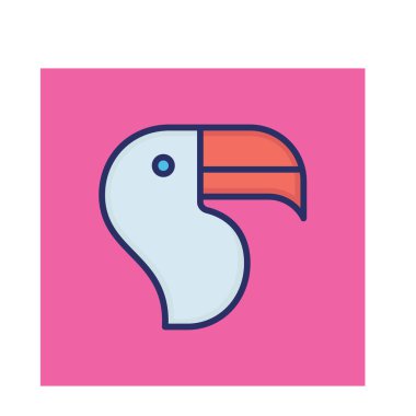 Kolayca değiştirilebilen ya da düzenlenebilen Ördek İzole Vektör simgesi