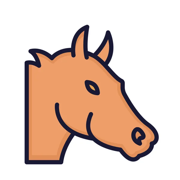 Ícone Vetor Isolado Cavalo Que Pode Ser Facilmente Modificado Editado — Vetor de Stock
