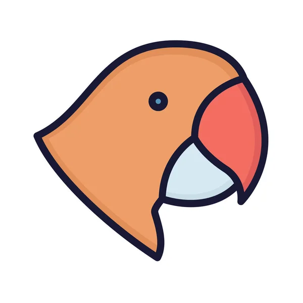 Parrot Icono Vectorial Aislado Que Puede Modificar Editar Fácilmente — Vector de stock