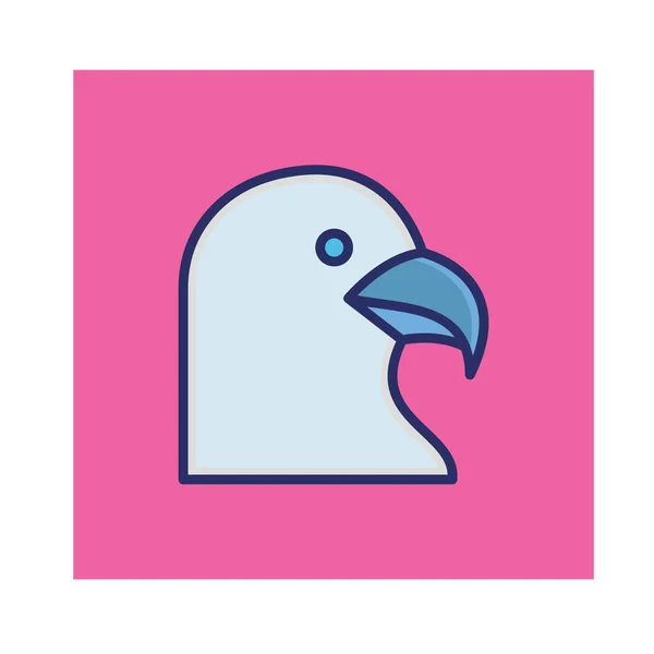 Parrot Icono Vectorial Aislado Que Puede Modificar Editar Fácilmente — Vector de stock