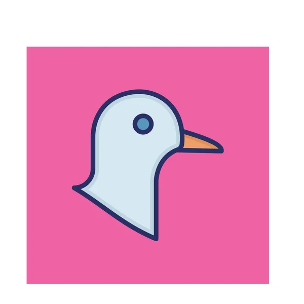 Dove Icono Vector Aislado Que Puede Modificar Editar Fácilmente — Vector de stock