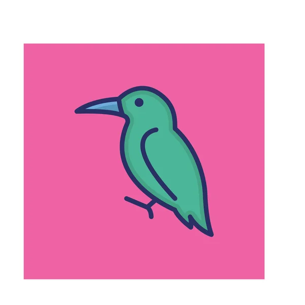 Hummingbird Isolated Vector Icon Can Easily Modified Edited — Stock Vector