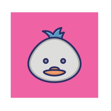 Kolayca değiştirilebilen veya düzenlenebilen Penguen İzole Vektör simgesi