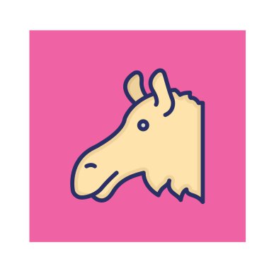 Kolayca değiştirilebilen ya da düzenlenebilen Eşek İzole Vektör simgesi