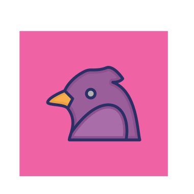 Kırmızı Macaw Kolayca değiştirilebilir veya düzenlenebilir Vektör simgesi