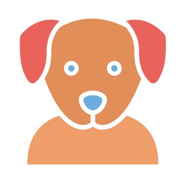 Kolayca değiştirilebilen ya da düzenlenebilen Köpek İzole Vektör simgesi