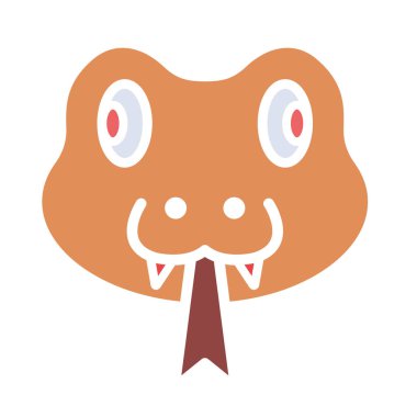 Kolayca değiştirilebilen ya da düzenlenebilen Yılan İzole Vektör simgesi