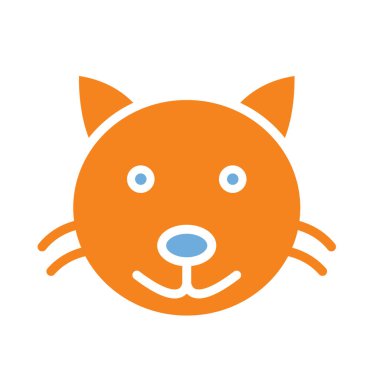 Kolayca değiştirilebilen ya da düzenlenebilen Kedi İzole Vektör simgesi