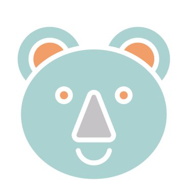 Kolayca değiştirilebilen ya da düzenlenebilen Ayıcık İzole Vektör simgesi