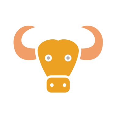 Kolayca değiştirilebilen veya düzenlenebilen Öküz İzole Vektör simgesi