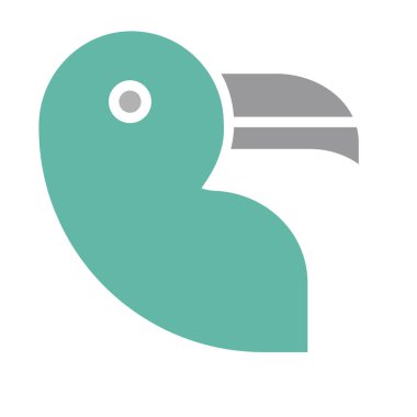 Kolayca değiştirilebilen ya da düzenlenebilen Ördek İzole Vektör simgesi