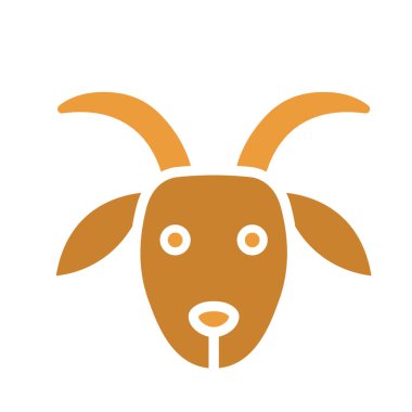 Kolayca değiştirilebilen ya da düzenlenebilen Keçi İzole Vektör simgesi