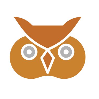 Kolayca değiştirilebilen ya da düzenlenebilen Baykuş İzole Vektör simgesi