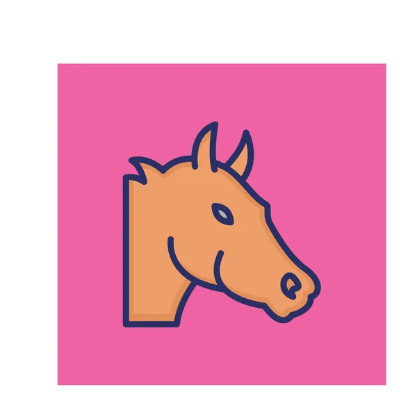 Horse Isolated Vector Icon Can Easily Modified Edited — Stock Vector