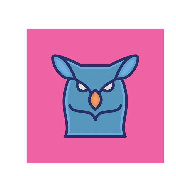 Owl Isolated Icona Vettoriale Che Può Essere Facilmente Modificata Modificata — Vettoriale Stock