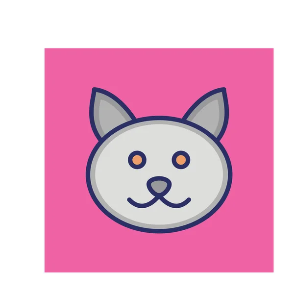 Premium Vector  A cat head icon japan style