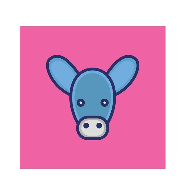 Cow Isolated Vector Icon Can Easily Modified Edited — Stock Vector