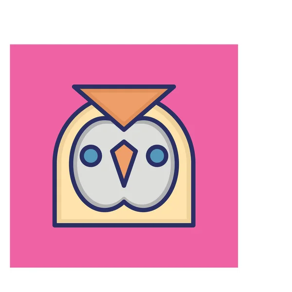 Owl Isolated Vector Icon Can Easily Modified Edited — Stock Vector