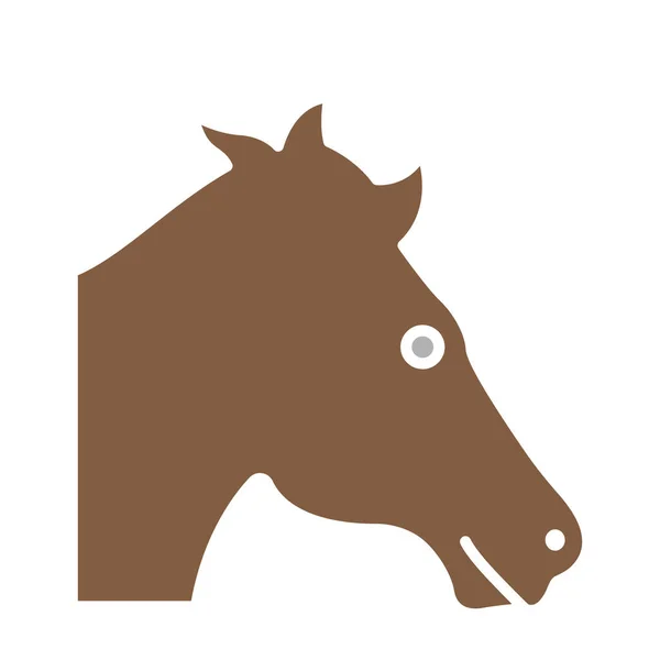 Ícone Vetor Isolado Cavalo Que Pode Ser Facilmente Modificado Editado — Vetor de Stock