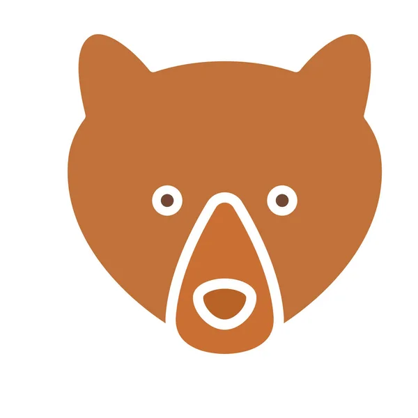 Urso Isolado Ícone Vetor Que Pode Ser Facilmente Modificado Editado — Vetor de Stock