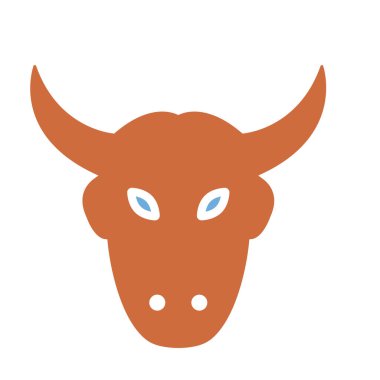 Kolayca değiştirilebilen veya düzenlenebilen Öküz İzole Vektör simgesi