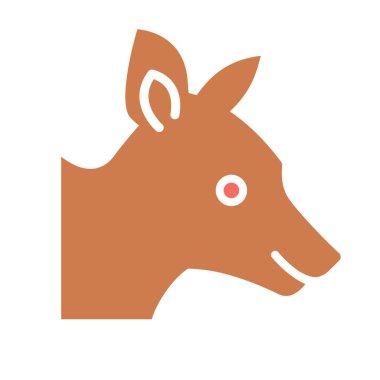 Kolayca değiştirilebilen ya da düzenlenebilen Tilki İzole Vektör simgesi