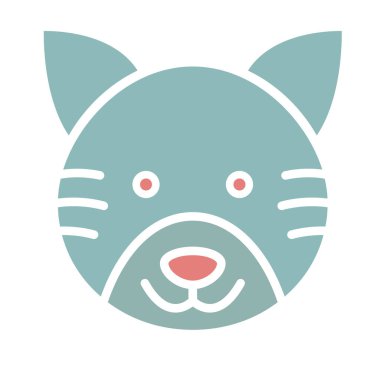 Kolayca değiştirilebilen ya da düzenlenebilen Kedi İzole Vektör simgesi