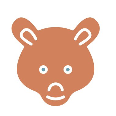 Kolayca değiştirilebilen ya da düzenlenebilen Ayıcık İzole Vektör simgesi