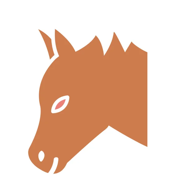 Icono Vector Aislado Caballo Que Puede Modificar Editar Fácilmente — Archivo Imágenes Vectoriales