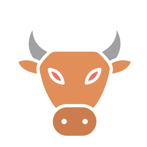 Ícone Vetor Isolado Vaca Que Pode Ser Facilmente Modificado Editado —  Vetores de Stock