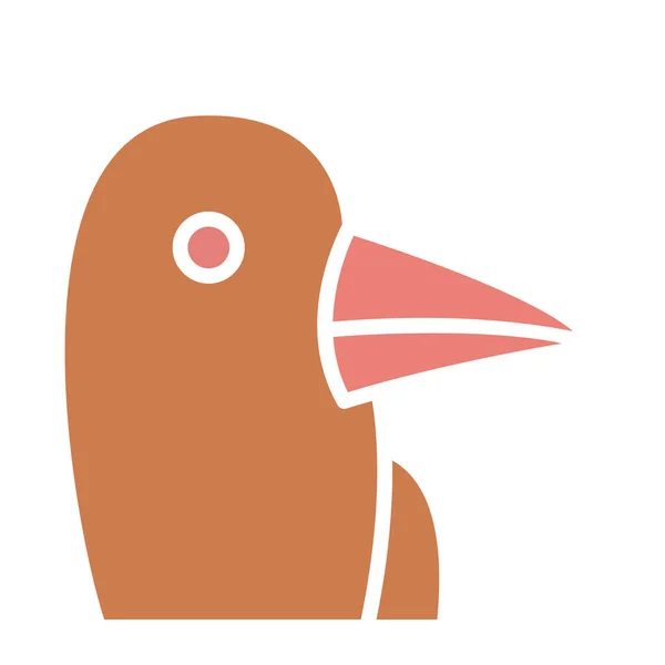 Ikona Duck Isolated Vector Którą Można Łatwo Modyfikować Lub Edytować — Wektor stockowy