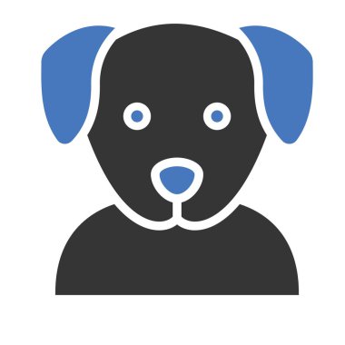 Kolayca değiştirilebilen ya da düzenlenebilen Köpek İzole Vektör simgesi