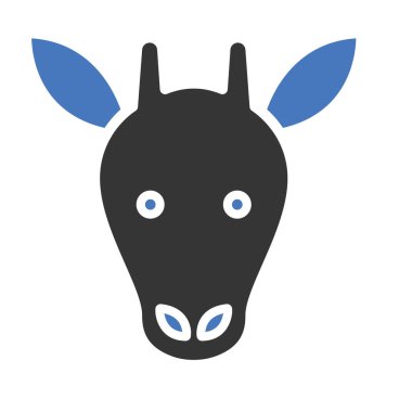 Kolayca değiştirilebilen veya düzenlenebilen İnek İzole Vektör simgesi