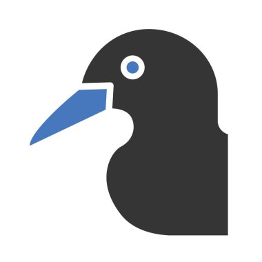 Kolayca değiştirilebilen ya da düzenlenebilen güvercin izole edilmiş Vektör simgesi