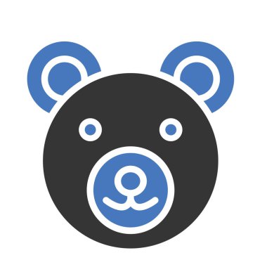 Kolayca değiştirilebilen ya da düzenlenebilen Ayıcık İzole Vektör simgesi