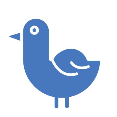 Kolayca değiştirilebilen ya da düzenlenebilen Ördek İzole Vektör simgesi