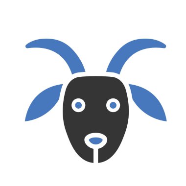 Kolayca değiştirilebilen ya da düzenlenebilen Keçi İzole Vektör simgesi