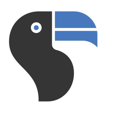 Kolayca değiştirilebilen ya da düzenlenebilen Ördek İzole Vektör simgesi