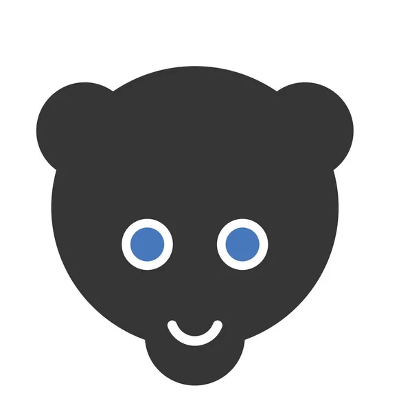Ikona Panda Isolated Vector Którą Można Łatwo Zmodyfikować Lub Edytować — Wektor stockowy