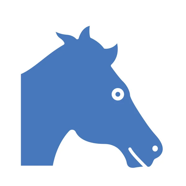 Лошадь Изолированный Вектор Значок Который Легко Изменен Отредактирован — стоковый вектор